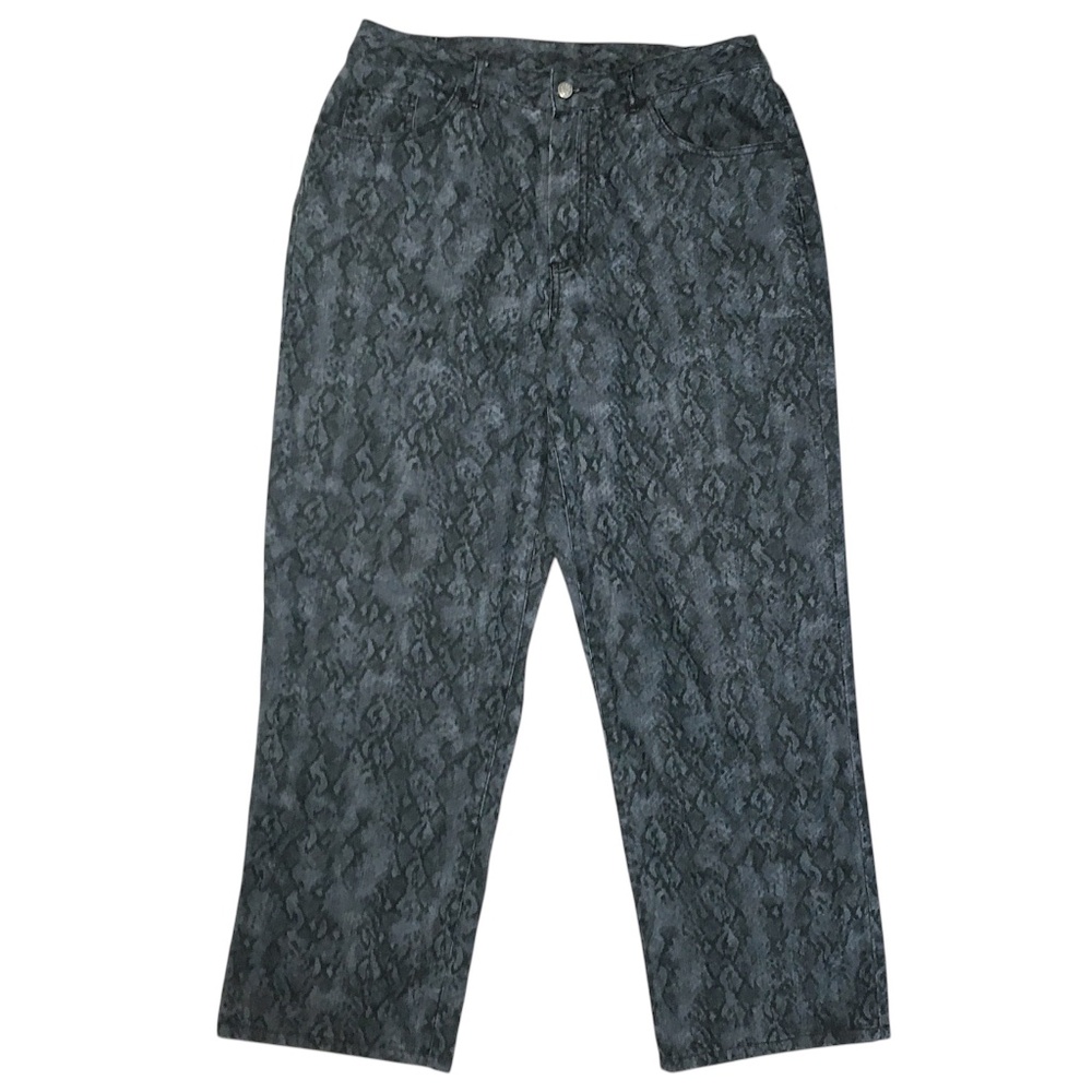 Alfred Dunner Snake Print Jeans Stretch size 10